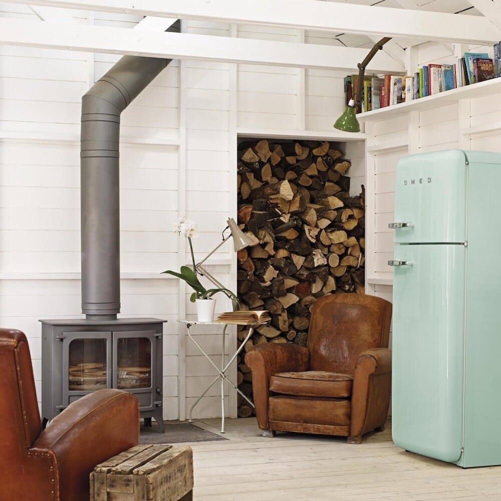 Smeg Selection FAB30RPG6 50's Style Frigorifero con congelatore a libera installazione cm. 60 h. 172 - lt. 294 - verde pastello lucido