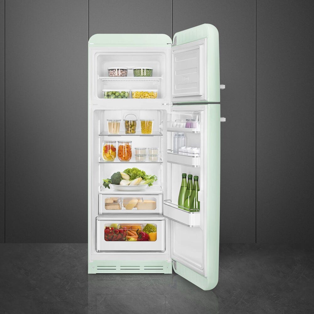 Smeg Selection FAB30RPG6 50's Style Frigorifero con congelatore a libera installazione cm. 60 h. 172 - lt. 294 - verde pastello lucido
