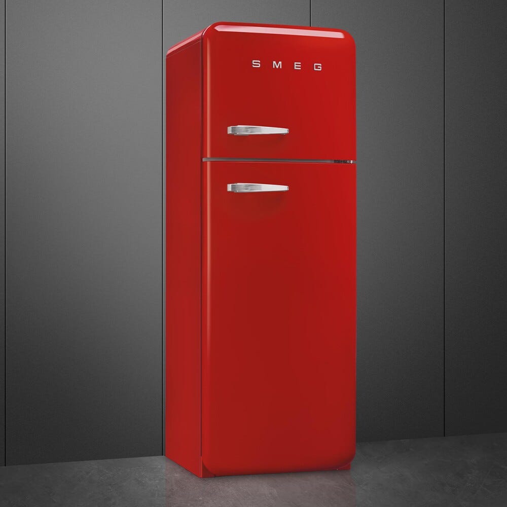Smeg Selection FAB30RRD6 50's Style Frigorifero con congelatore a libera installazione cm. 60 h. 172 - lt. 294 - rosso lucido