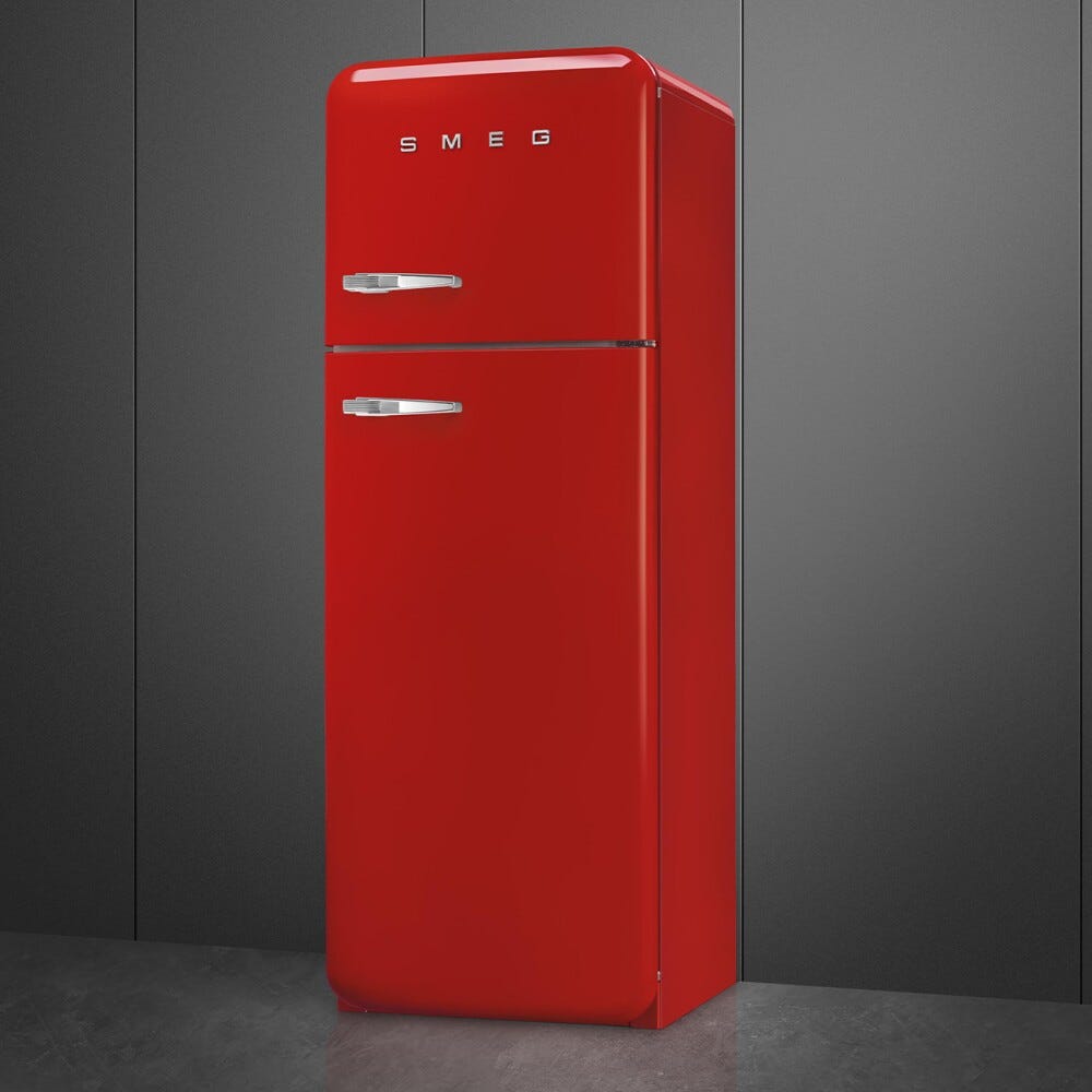 Smeg Selection FAB30RRD6 50's Style Frigorifero con congelatore a libera installazione cm. 60 h. 172 - lt. 294 - rosso lucido