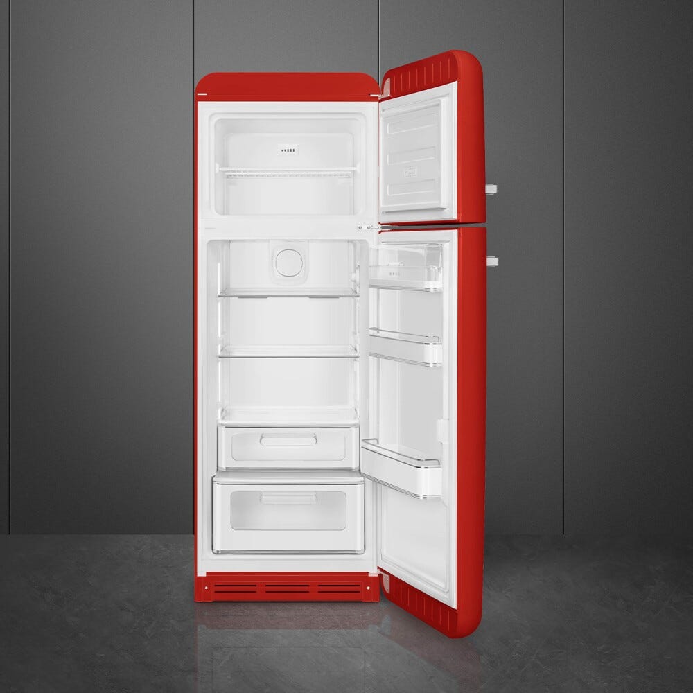 Smeg Selection FAB30RRD6 50's Style Frigorifero con congelatore a libera installazione cm. 60 h. 172 - lt. 294 - rosso lucido