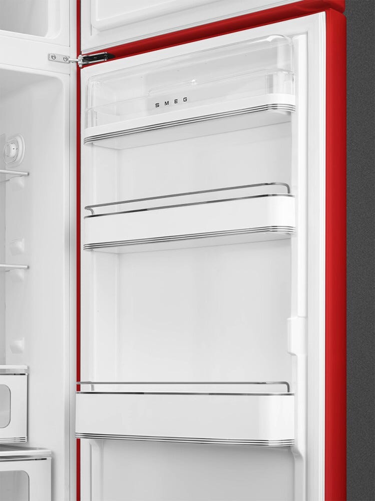 Smeg Selection FAB30RRD6 50's Style Frigorifero con congelatore a libera installazione cm. 60 h. 172 - lt. 294 - rosso lucido