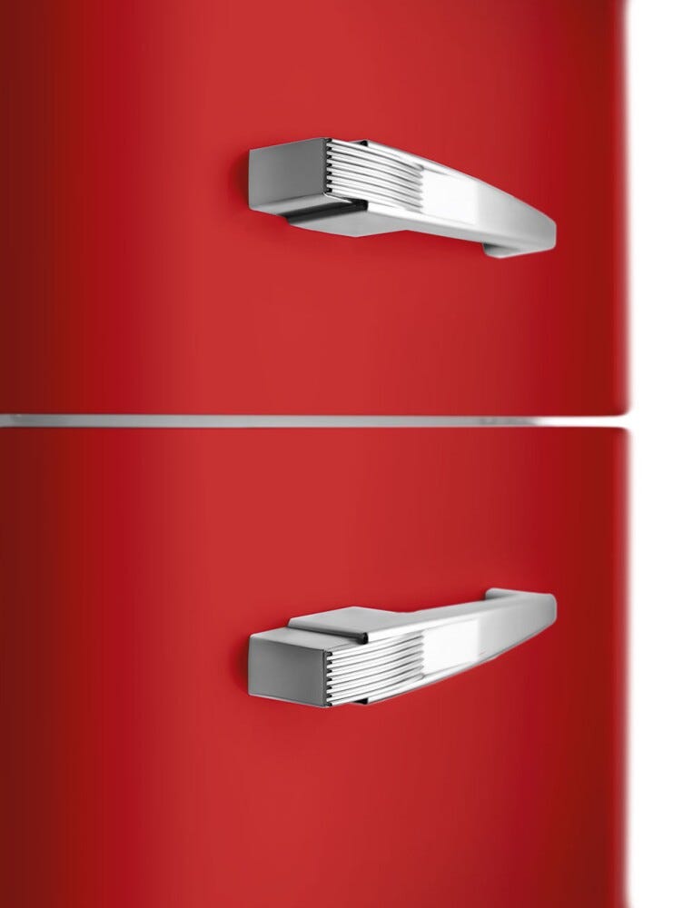 Smeg Selection FAB30RRD6 50's Style Frigorifero con congelatore a libera installazione cm. 60 h. 172 - lt. 294 - rosso lucido