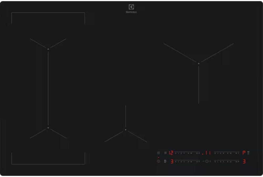 Electrolux EIV83443CT Serie 600 Bridge Piano cottura a induzione cm. 78 - vetroceramica nero