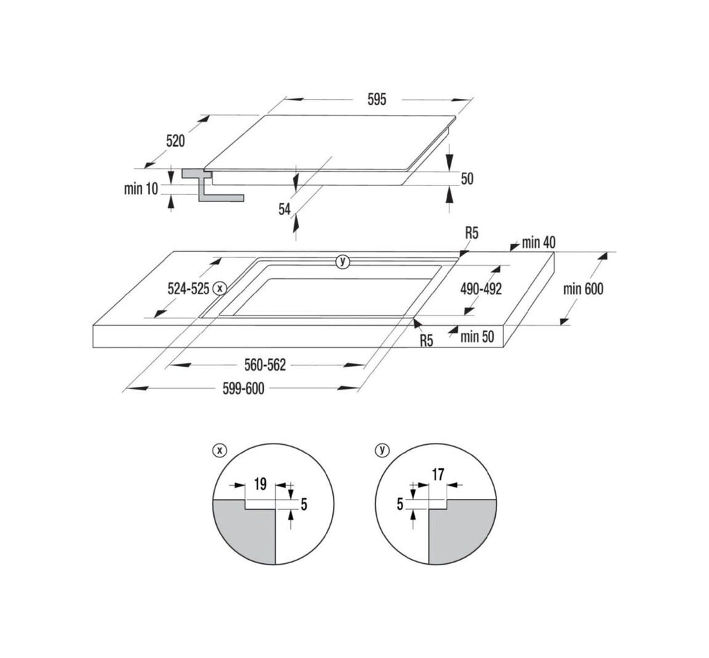 Gorenje GI6442BSC G600 Piano cottura a induzione cm. 60 - vetroceramica nero