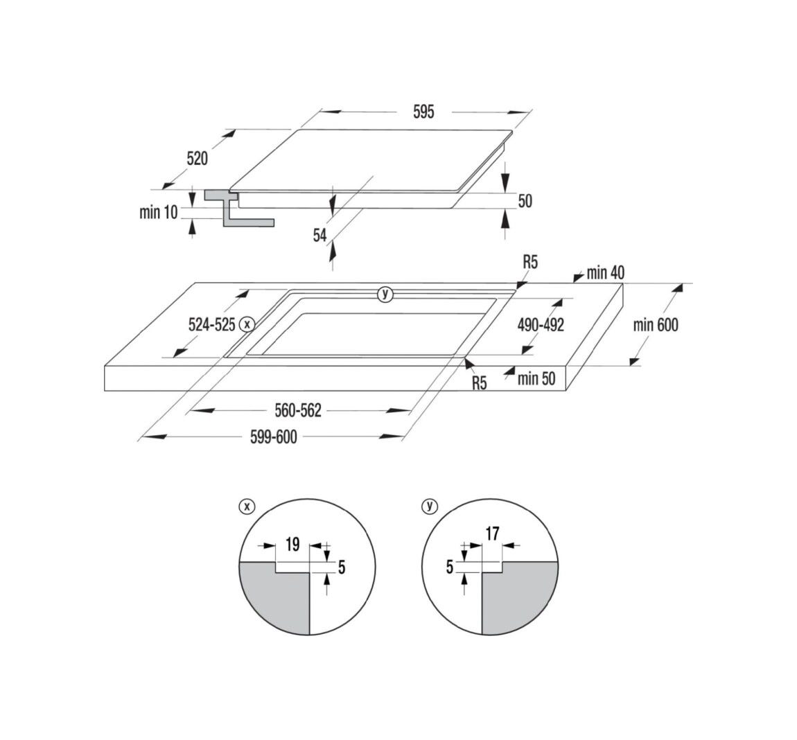 Gorenje GI6442BSC G600 Piano cottura a induzione cm. 60 - vetroceramica nero