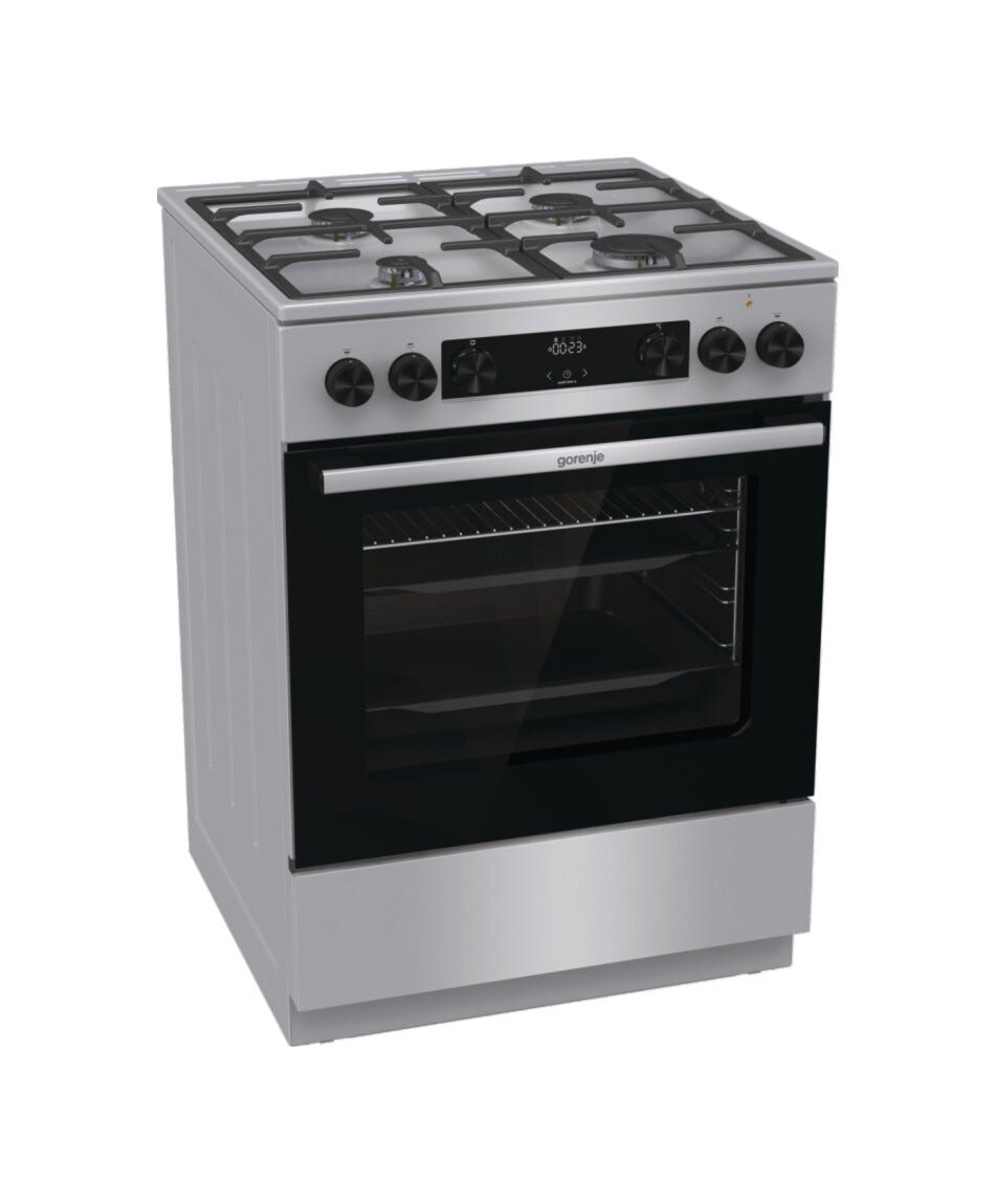 Gorenje GK6C4XF G600 Cucina da accosto cm. 60 - 4 zone a gas + 1 forno elettrico - grigio