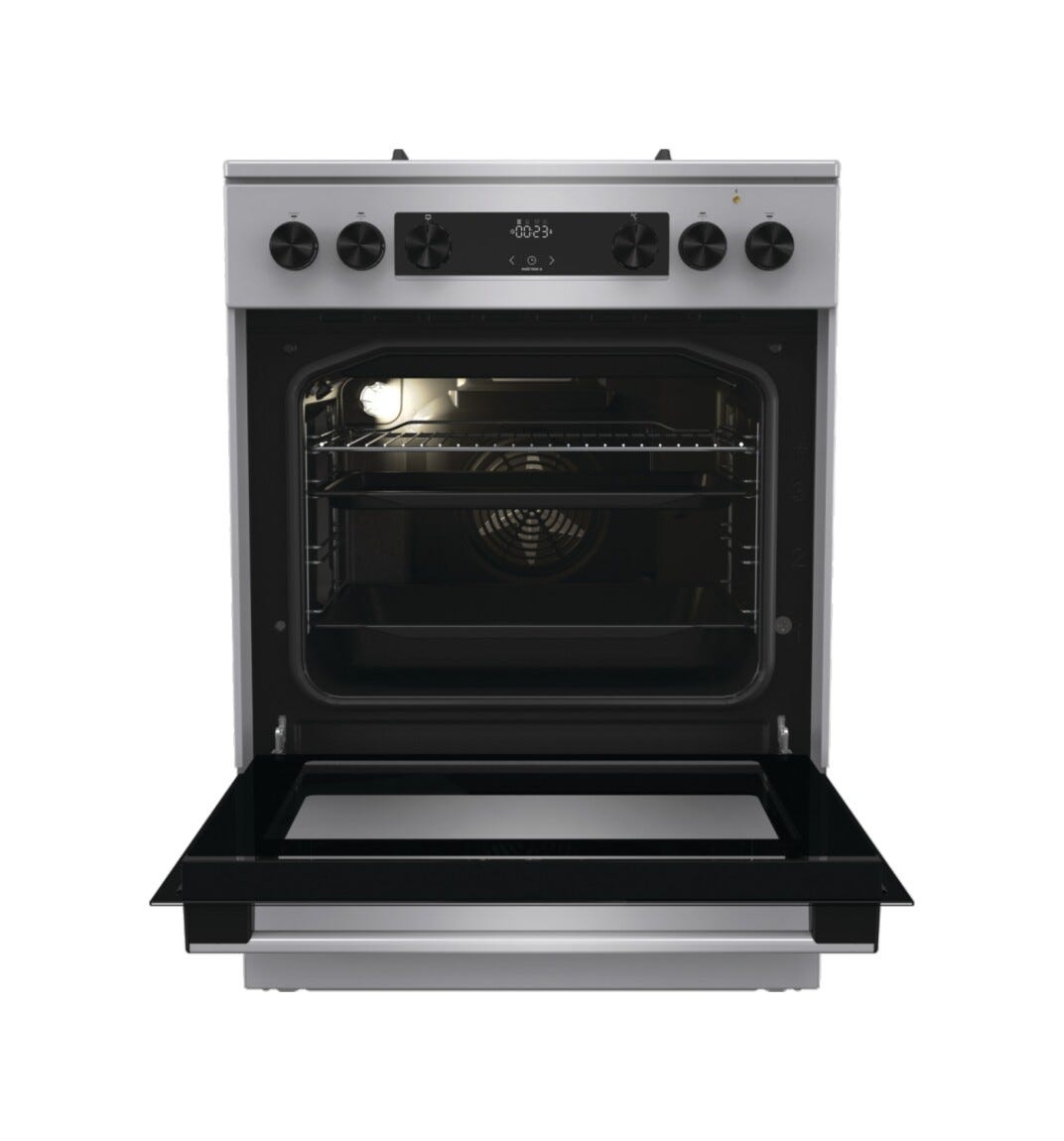 Gorenje GK6C4XF G600 Cucina da accosto cm. 60 - 4 zone a gas + 1 forno elettrico - grigio