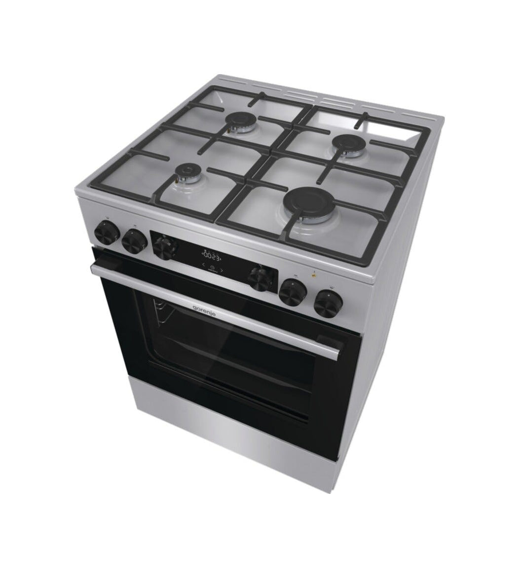 Gorenje GK6C4XF G600 Cucina da accosto cm. 60 - 4 zone a gas + 1 forno elettrico - grigio