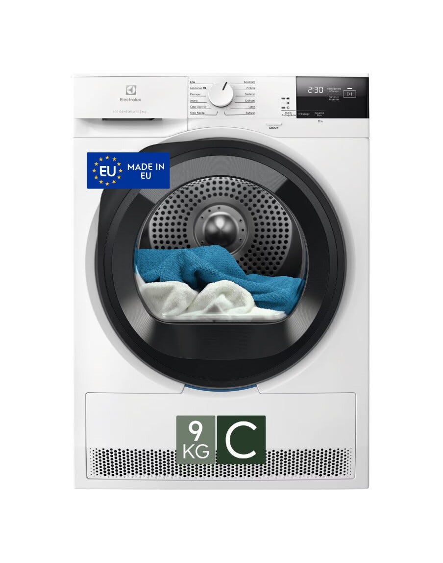 Electrolux EW6H29C Serie 600 GentleCare Asciugatrice cm. 60 - capacità 9 kg - bianco