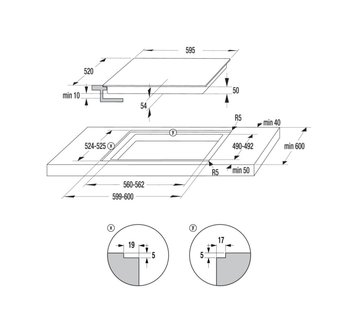 Gorenje GI6432BCWF Piano cottura a induzione cm. 60 - vetroceramica nero