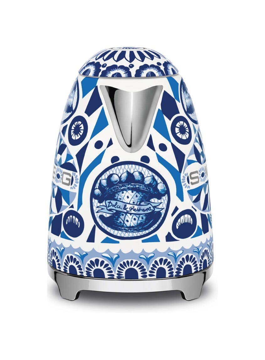 Smeg Selection KLF03DGBEU 50's style Blu Mediterraneo Bollitore elettrico standard 1,7 l. - decorato lucido