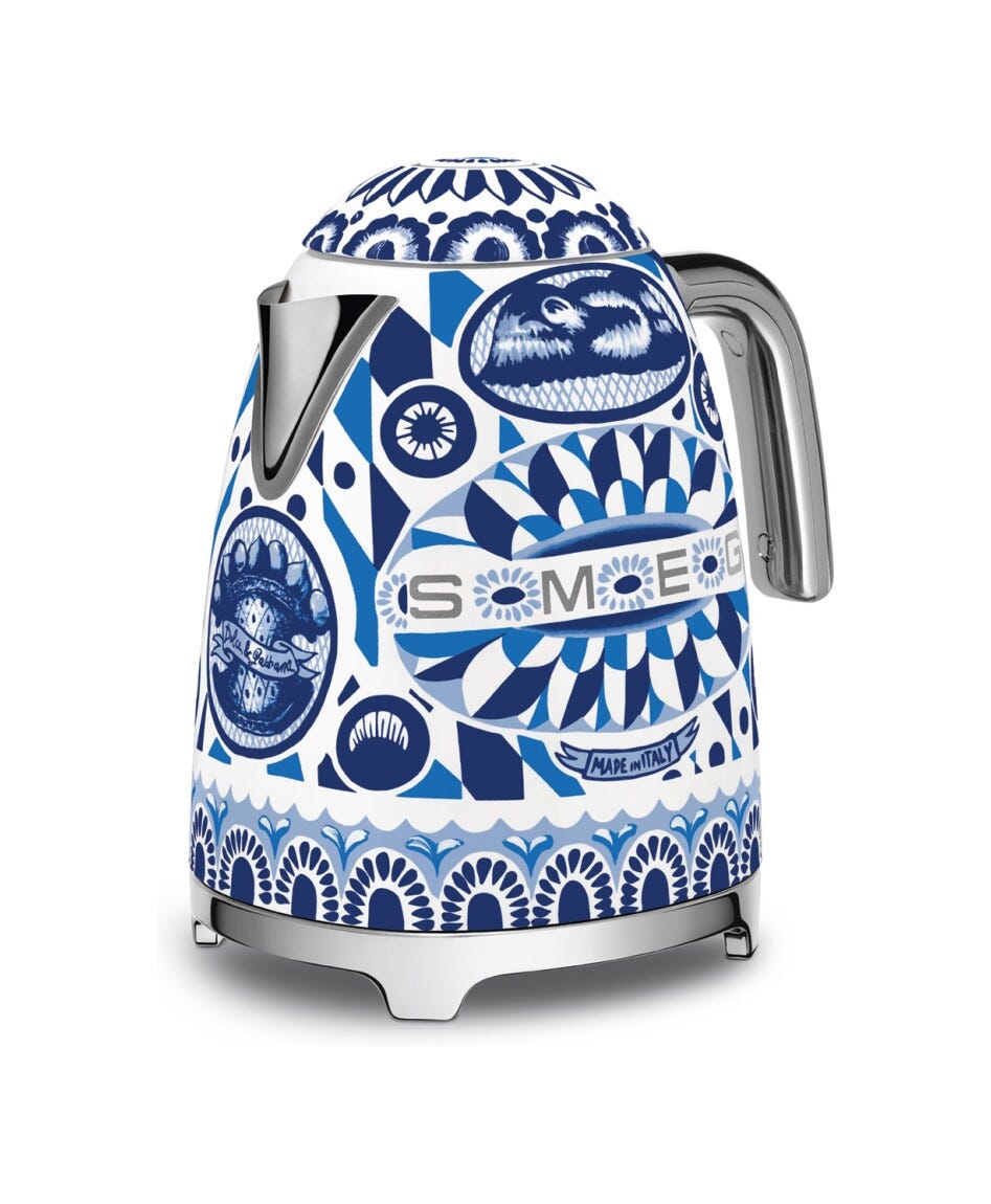 Smeg Selection KLF03DGBEU 50's style Blu Mediterraneo Bollitore elettrico standard 1,7 l. - decorato lucido