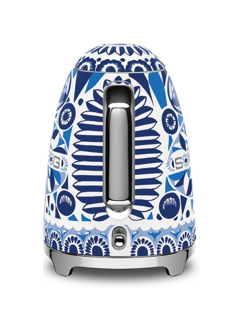 Smeg Selection KLF03DGBEU 50's style Blu Mediterraneo Bollitore elettrico standard 1,7 l. - decorato lucido