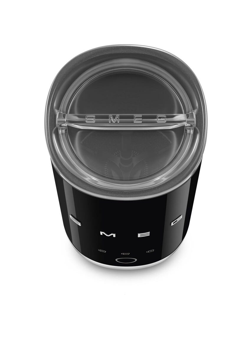 Smeg Selection MFF02BLEU 50'S Style Montalatte elettrico 120 ml. - nero lucido