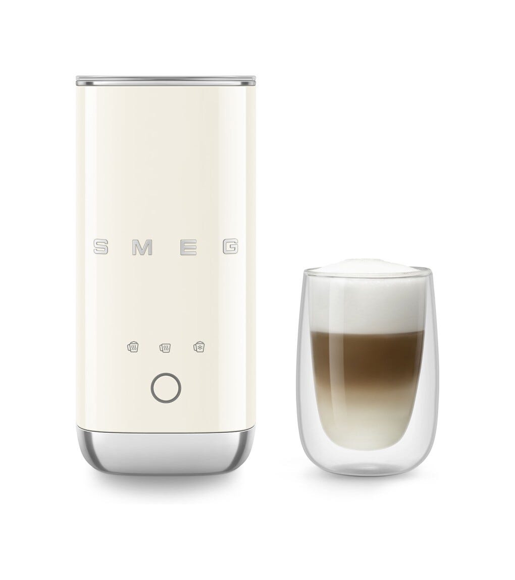 Smeg Selection MFF02CREU 50's Style Montalatte elettrico 120 ml. - panna lucido