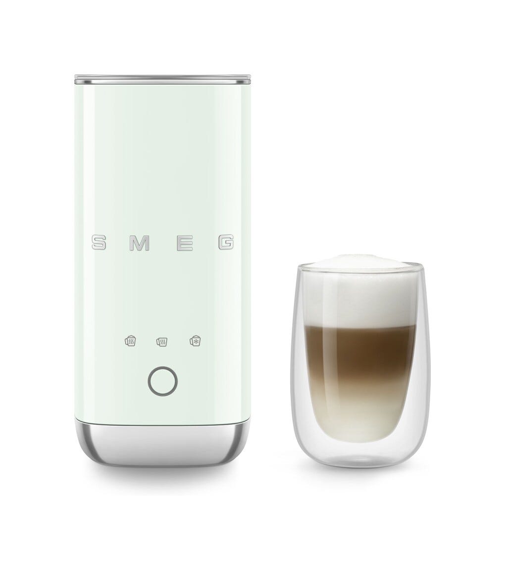 Smeg Selection MFF02PGEU 50's Style Montalatte elettrico 120 ml. - verde pastello lucido