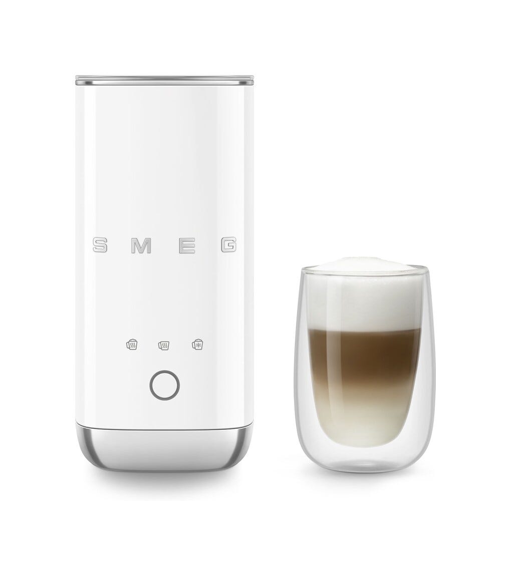 Smeg Selection MFF02WHEU 50's Style Montalatte elettrico 120 ml. - bianco lucido