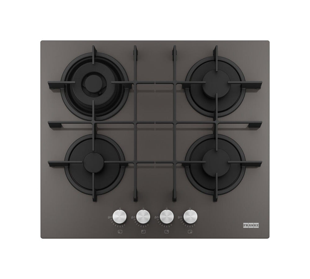 Franke FHMA 604 3G DC SG C Maris 600 Piano cottura a gas cm. 60, 4 fuochi, vetro grigio ardesia