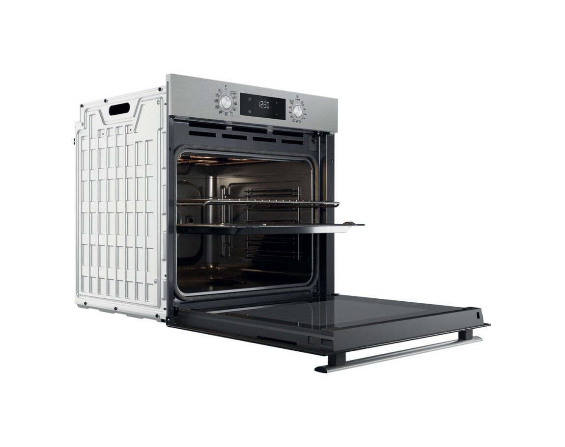 Whirlpool OMR58RU0SX Forno elettrico pirolitico cm. 60 - inox/nero