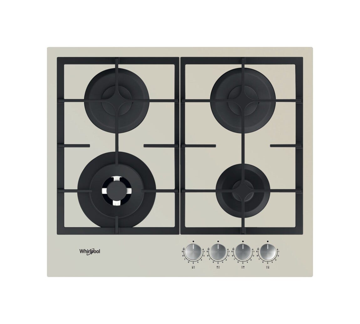Whirlpool GOFL 629/S Piano cottura a gas cm. 59 - champagne
