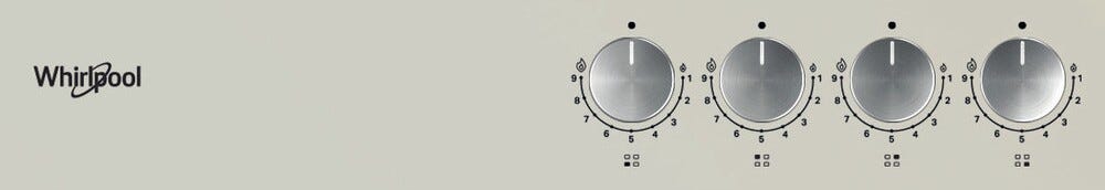 Whirlpool GOFL 629/S Piano cottura a gas cm. 59 - champagne