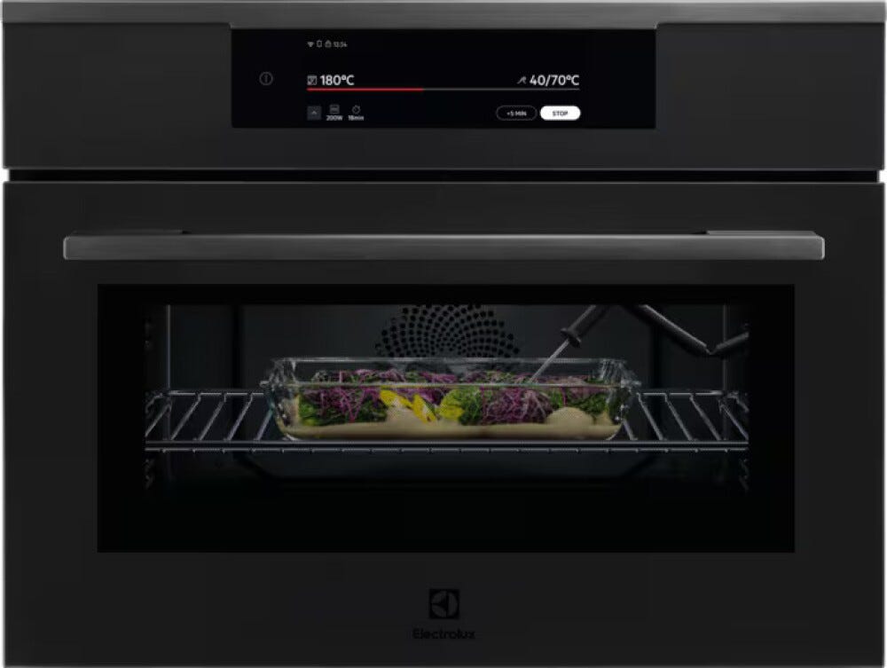 Electrolux KVLAE2ST Serie 900 ProAssist Forno combinato a microonde cm. 60 h. 46 - nero opaco
