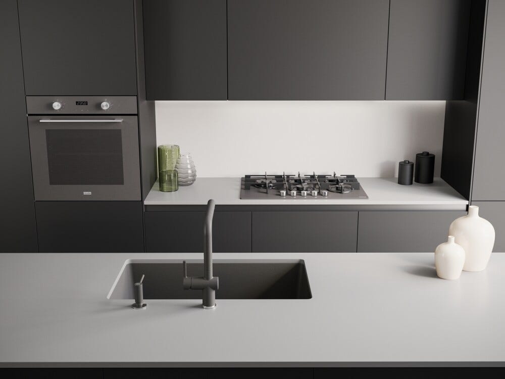 Franke FMA 86 H SG Maris Colore Forno elettrico da incasso 71 litri, 8 funzioni, classe A, pulizia idrolitica, grigio ardesia