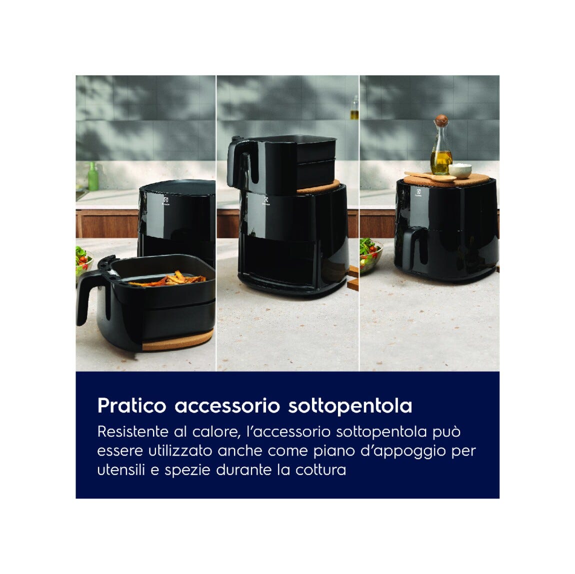 Electrolux EAF5B Serie 700 Friggitrice ad aria 5 lt - nero