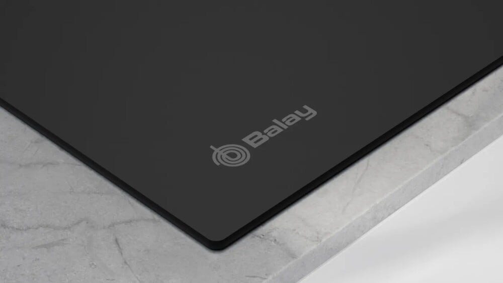 Balay 3EB967MH Piano cottura a induzione, cm. 60, 3 zone con zona extra grande da 32 cm., vetroceramica nero opaco