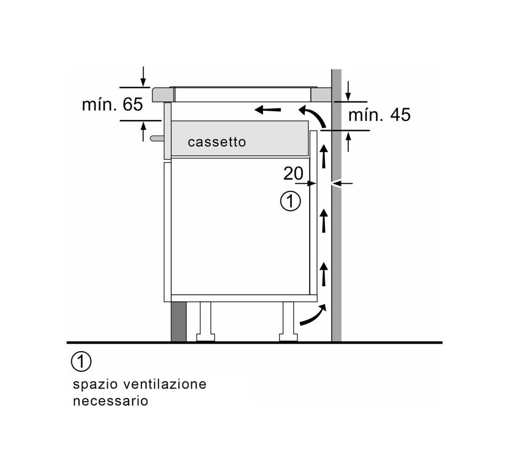 Balay 3EB967MH Piano cottura a induzione, cm. 60, 3 zone con zona extra grande da 32 cm., vetroceramica nero opaco
