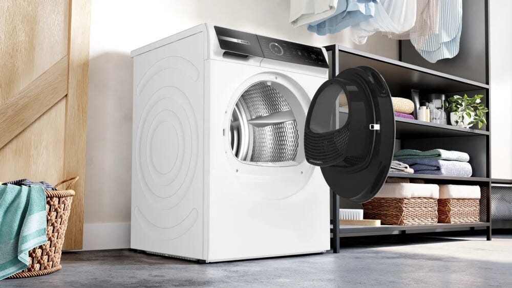 Bosch WRB247C0IT serie 8 Asciugatrice a pompa di calore 9 kg, condensatore autopulente, classe A, Home Connect