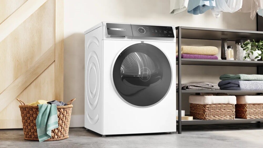 Bosch WRB247C0IT serie 8 Asciugatrice a pompa di calore 9 kg, condensatore autopulente, classe A, Home Connect