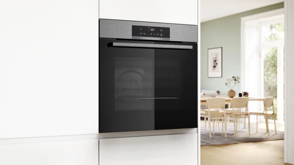 Bosch HBA171BS3 serie 2 Forno elettrico da incasso con pulizia pirolitica, 71 litri, inox