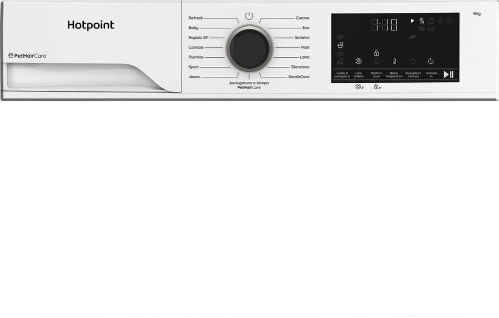 Hotpoint Ariston HPT 94D BS IT Asciugatrice cm. 60 - capacità 9 kg - bianco