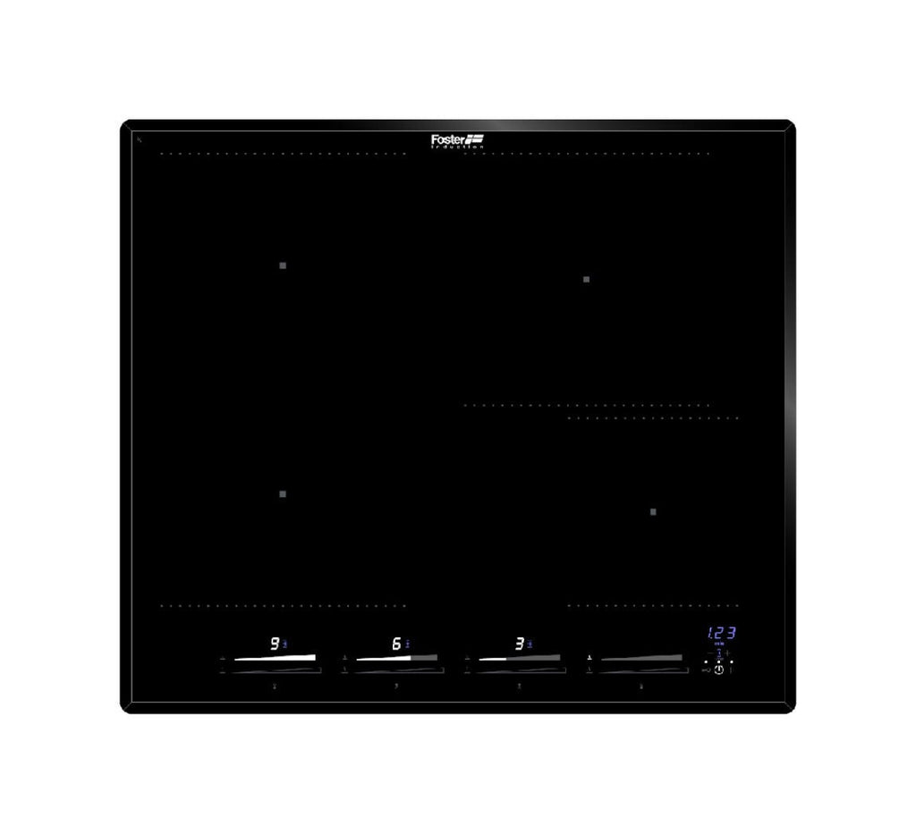 Foster 7381646 KE Induction Piano cottura a induzione cm 58, 4 zone, vetroceramica nero