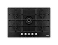 Franke FHSM 755 4G DC BK C Smart Piano cottura a gas 5 fuochi, vetro temprato nero, 73x51 cm, doppia corona