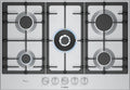 Bosch PCQ7A5I90 serie 6 Piano cottura a gas, cm. 75, 5 fuochi, FlameSelect e griglie in ghisa, inox