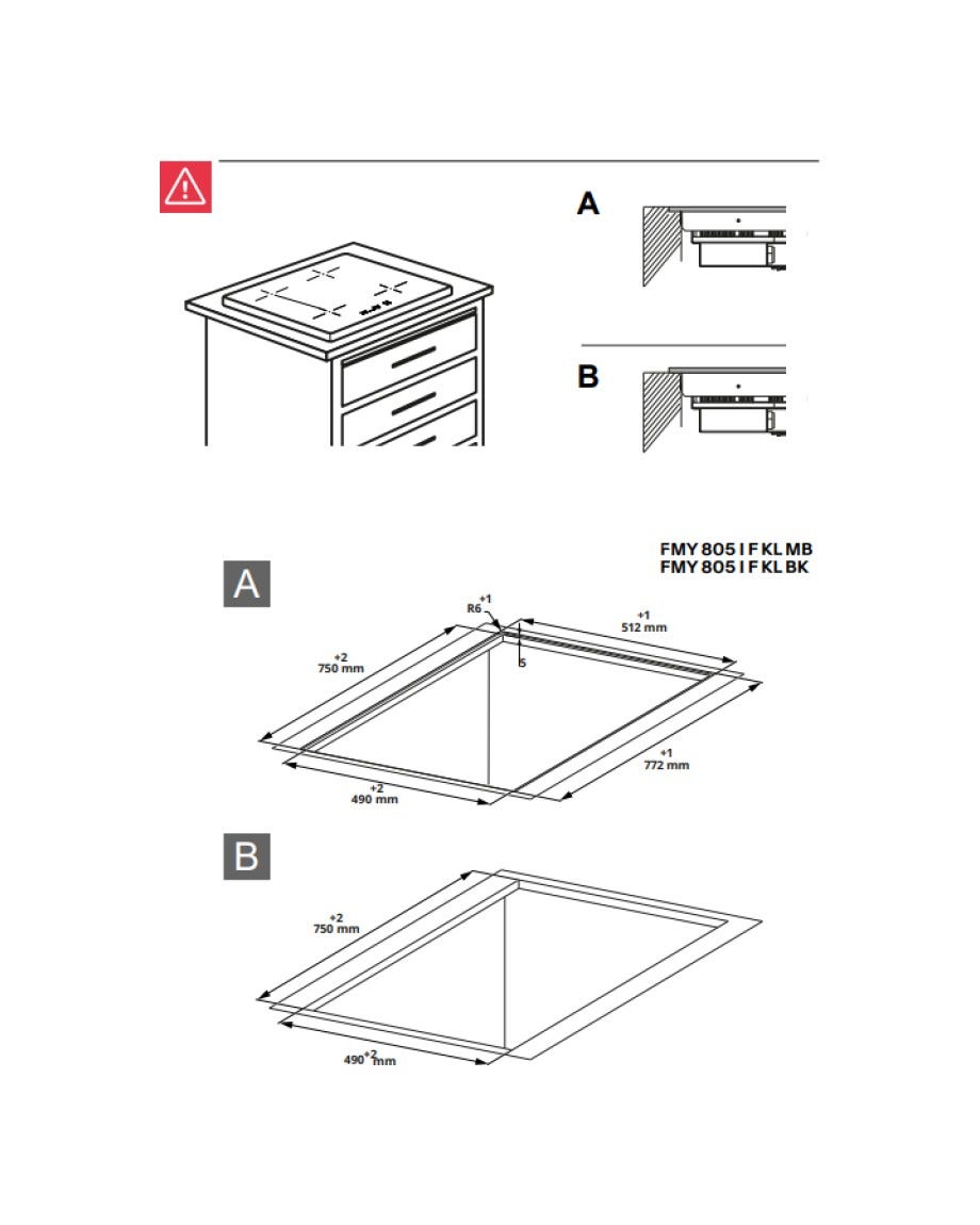 Franke FMY 805 I F KL MB Mythos Piano cottura a induzione 5 zone, 2 zone Flexi, 77 x 51 cm, vetro Black Matt, tecnologia K-Link