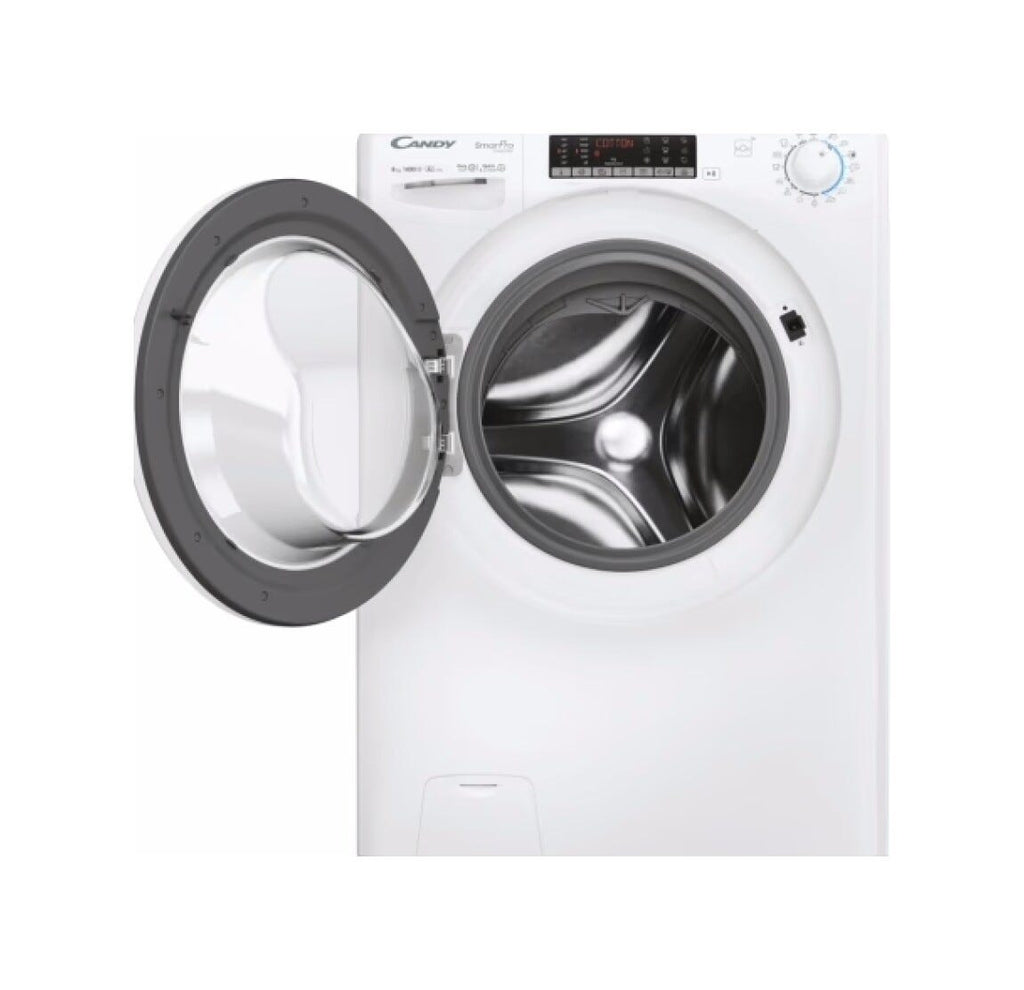 Candy CSO486TWM6/1-S Inverter Smart Pro Lavatrice, 8 kg, classe A, 1400 giri, bianco