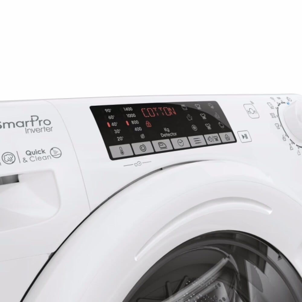 Candy CSO486TWM6/1-S Inverter Smart Pro Lavatrice, 8 kg, classe A, 1400 giri, bianco