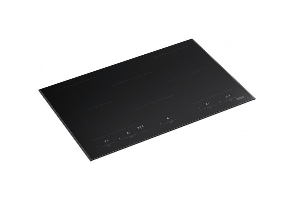 Franke FMY 805 I F KL AN Mythos Masterpiece Piano cottura a induzione 5 zone, 2 zone flexi, 77 x 51 cm, vetro nero con profilo antracite, tecnologia k-link