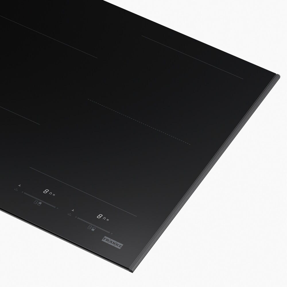 Franke FMY 805 I F KL AN Mythos Masterpiece Piano cottura a induzione 5 zone, 2 zone flexi, 77 x 51 cm, vetro nero con profilo antracite, tecnologia k-link