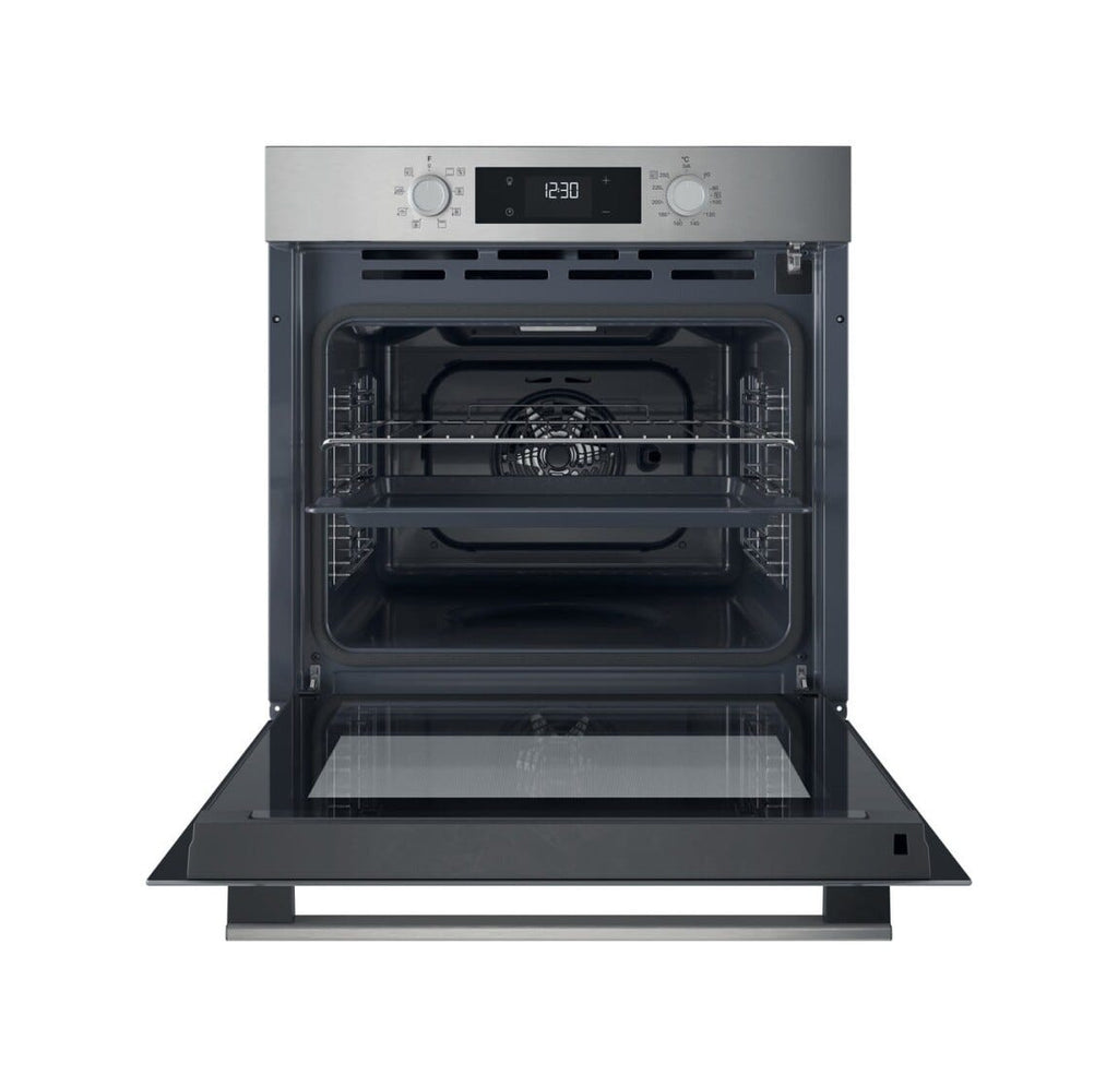 Hotpoint Ariston HAO 275P X Forno elettrico da incasso, multifunzione, pirolitico, inox/nero