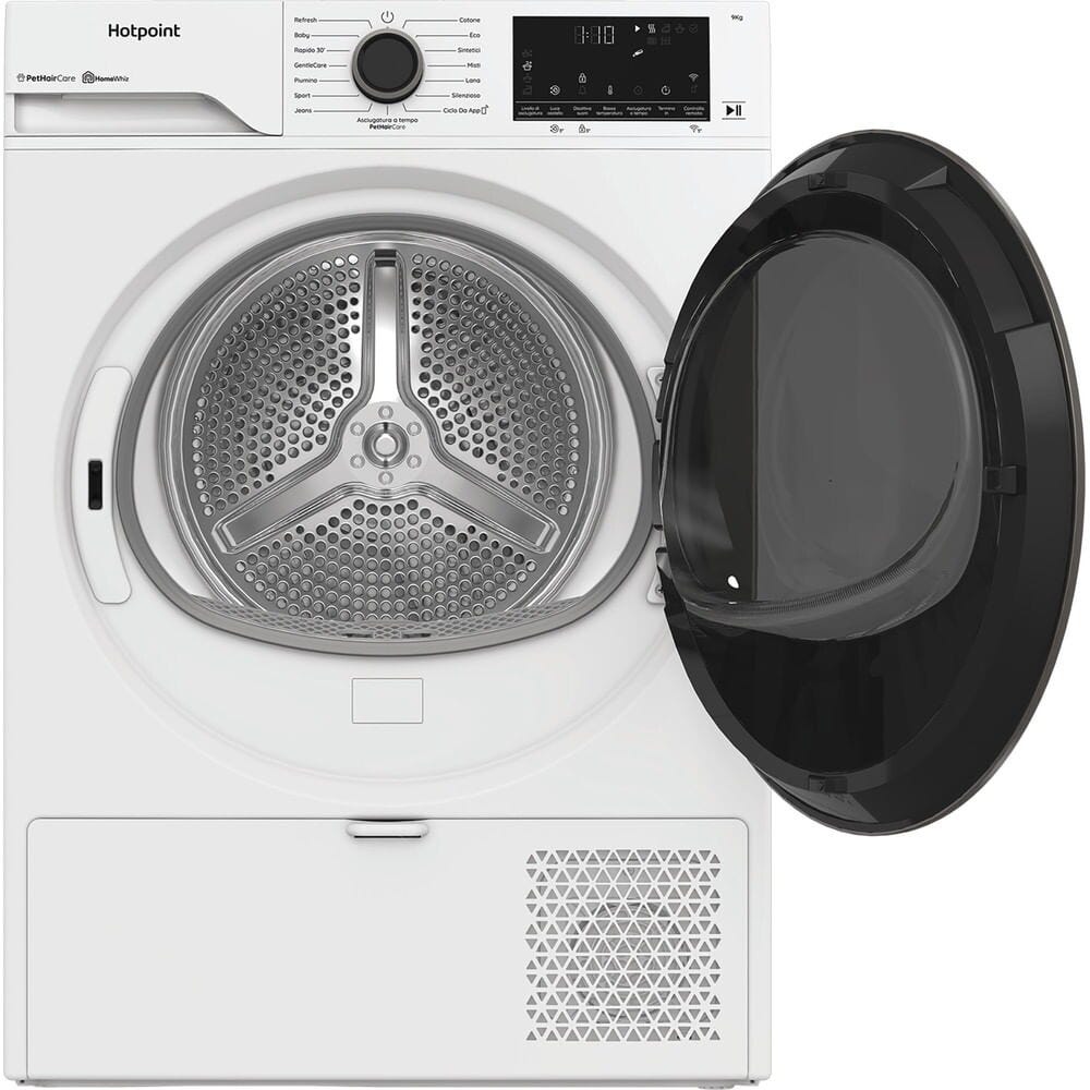 Hotpoint Ariston HPT 96D BS IT Asciugatrice a pompa di calore, 9 kg, bianco