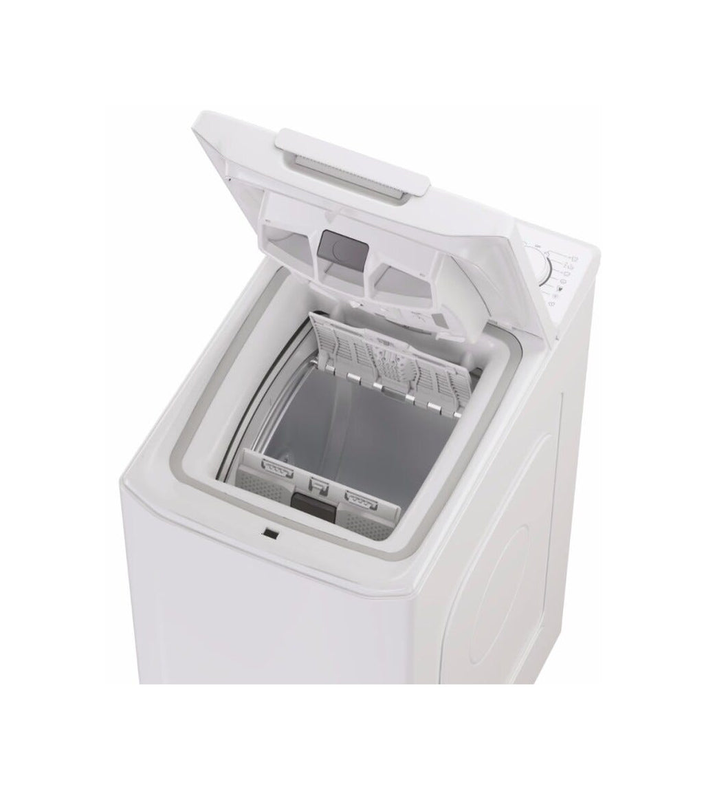 Candy TCAS265D3-S ProWash 300 Lavatrice a carica dall’alto, 6 kg, 1200 RPM, Classe C, 17 programmi