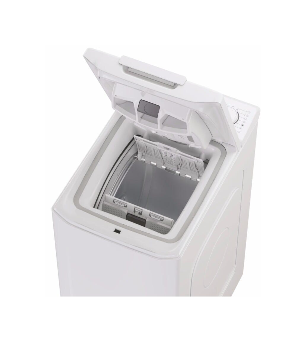 Candy TCAS265D3-S ProWash 300 Lavatrice a carica dall’alto, 6 kg, 1200 RPM, Classe C, 17 programmi