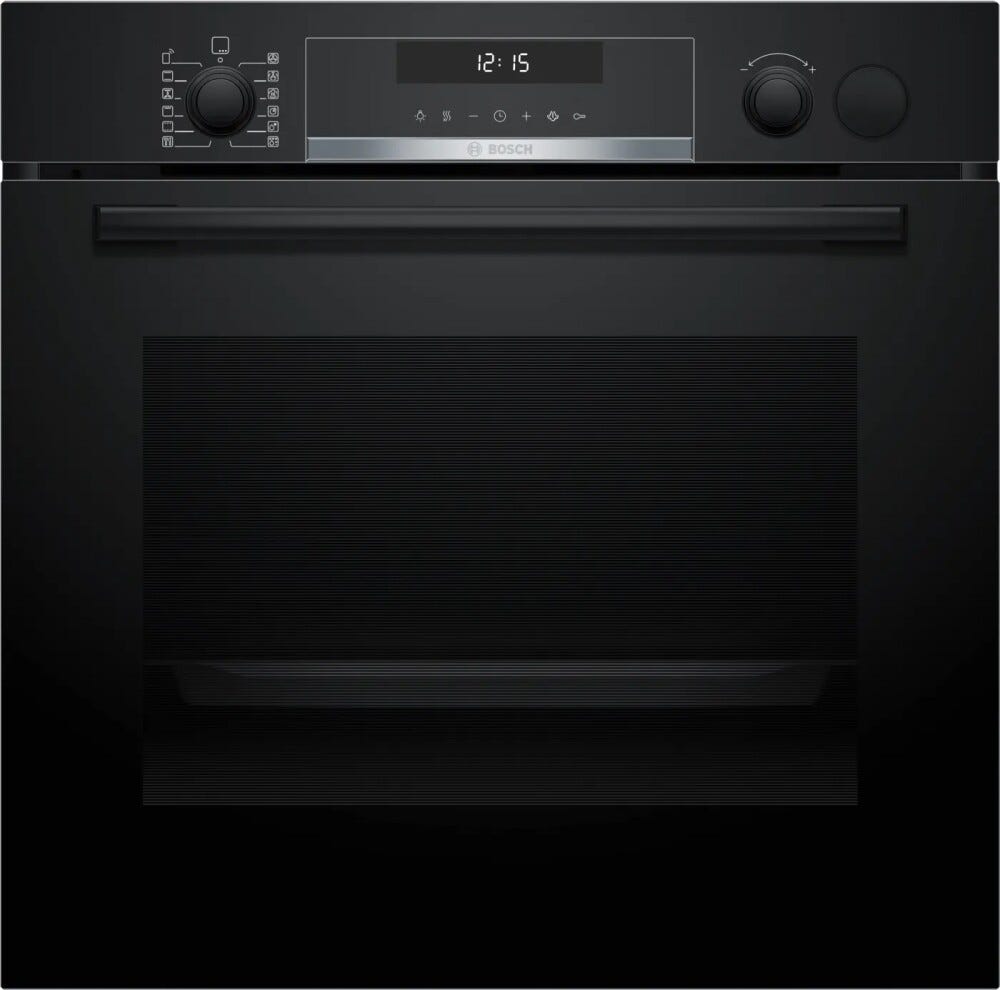 Bosch HRG578CB7 serie 6 Forno elettrico con funzione vapore, cm. 60, pulizia con pirolisi, nero