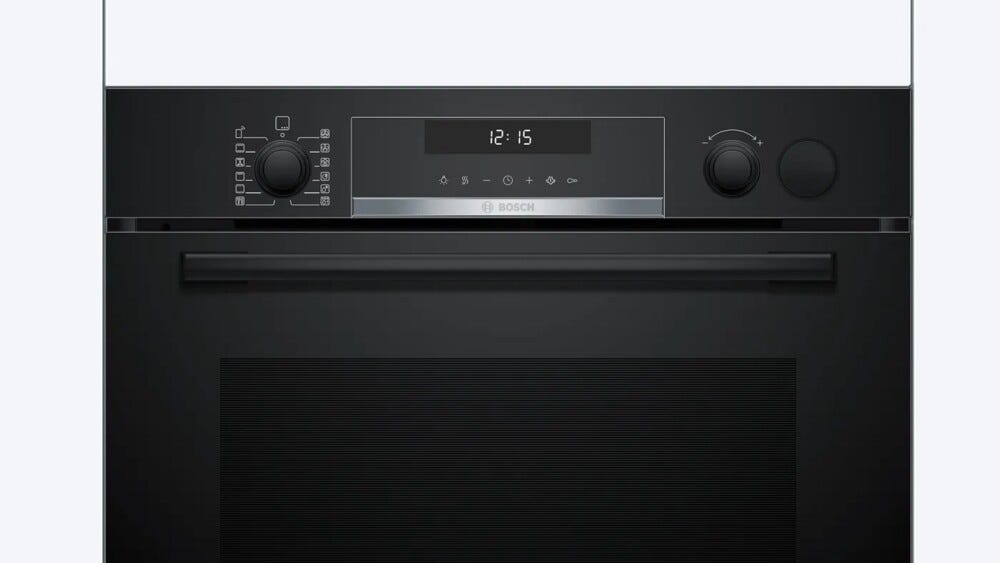 Bosch HRG578CB7 serie 6 Forno elettrico con funzione vapore, cm. 60, pulizia con pirolisi, nero