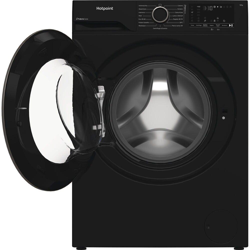 Hotpoint Ariston HB 103B CARE IT Dèlica Lavatrice a libera installazione, capacità 10 kg, 1400 giri, motore inverter, nero